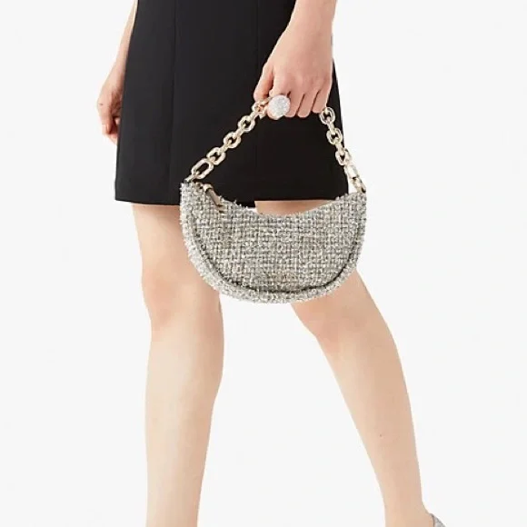 Kate Spade Smile Tweed Small Crossbody - Picture 3 of 7